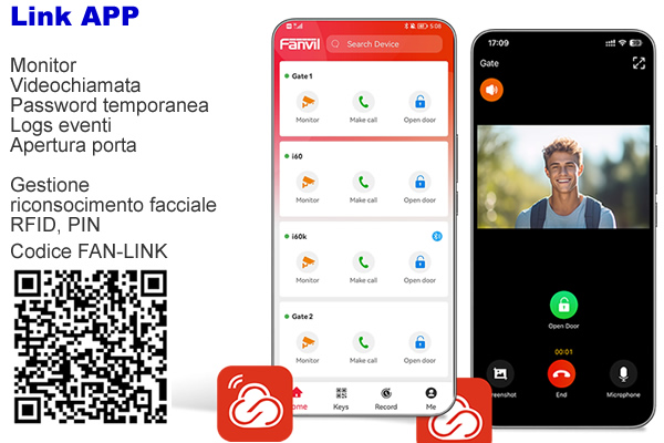 Applicazione epr controllare il videocitofono da smartphone